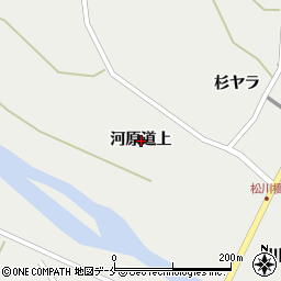 宮城県刈田郡蔵王町円田河原道上周辺の地図