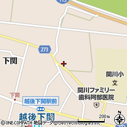 新潟県岩船郡関川村下関588周辺の地図