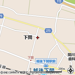 新潟県岩船郡関川村下関1411周辺の地図