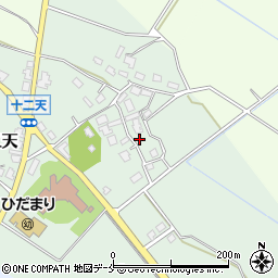 新潟県胎内市十二天361周辺の地図