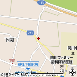 新潟県岩船郡関川村下関586周辺の地図