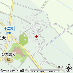 新潟県胎内市十二天362周辺の地図