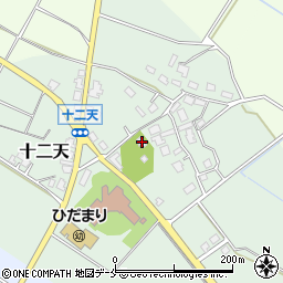 新潟県胎内市十二天227周辺の地図