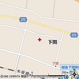 新潟県岩船郡関川村下関1418周辺の地図