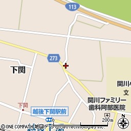 新潟県岩船郡関川村下関578周辺の地図