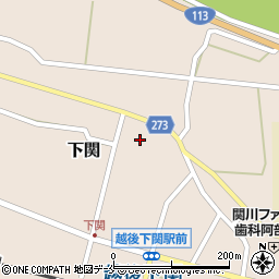 新潟県岩船郡関川村下関382周辺の地図
