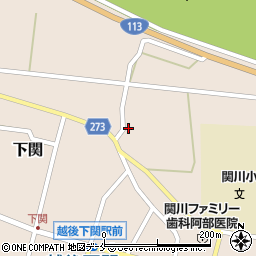 新潟県岩船郡関川村下関579周辺の地図