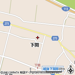 新潟県岩船郡関川村下関394周辺の地図