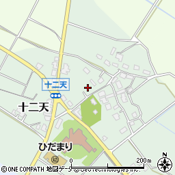 新潟県胎内市十二天214周辺の地図