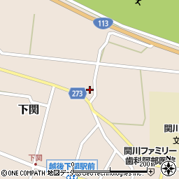 新潟県岩船郡関川村下関574周辺の地図