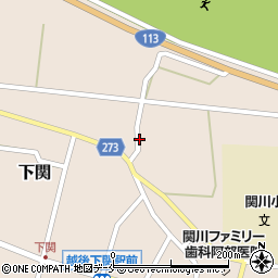 新潟県岩船郡関川村下関582周辺の地図