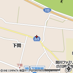 新潟県岩船郡関川村下関560周辺の地図