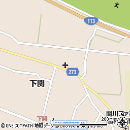 新潟県岩船郡関川村下関556周辺の地図