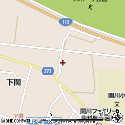 新潟県岩船郡関川村下関580周辺の地図