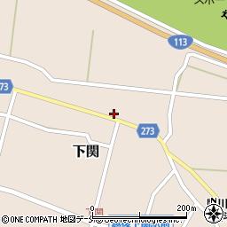 新潟県岩船郡関川村下関549周辺の地図