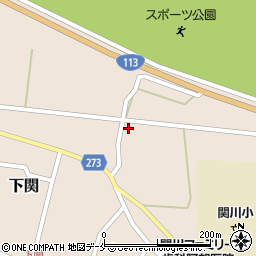 新潟県岩船郡関川村下関581周辺の地図