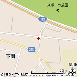 新潟県岩船郡関川村下関568周辺の地図