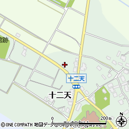 新潟県胎内市十二天148周辺の地図