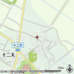 新潟県胎内市十二天418周辺の地図