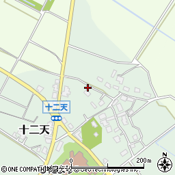 新潟県胎内市十二天212周辺の地図