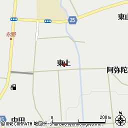宮城県刈田郡蔵王町円田東上周辺の地図