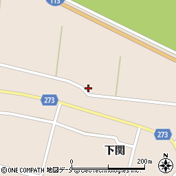 新潟県岩船郡関川村下関1345周辺の地図
