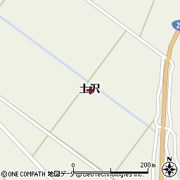 新潟県岩船郡関川村土沢周辺の地図