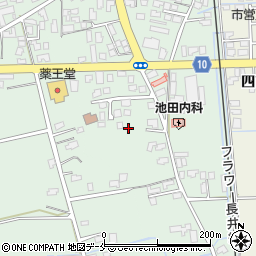 山形県長井市台町周辺の地図