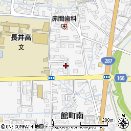 山形県長井市館町南17-36周辺の地図