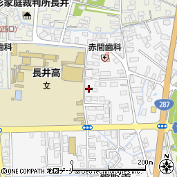 山形県長井市館町南17-54周辺の地図