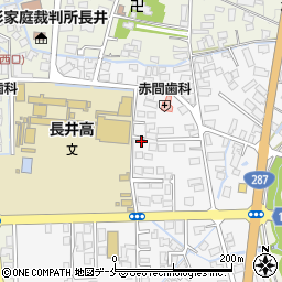 山形県長井市館町南17-56周辺の地図