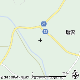 宮城県蔵王町（刈田郡）塩沢（荒町）周辺の地図