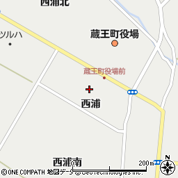 宮城県刈田郡蔵王町円田西浦周辺の地図