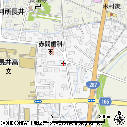 山形県長井市館町南17-17周辺の地図