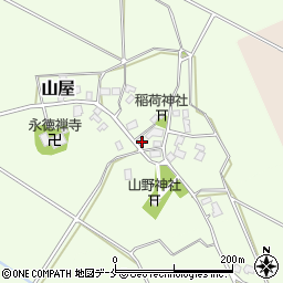 新潟県胎内市山屋27-1周辺の地図