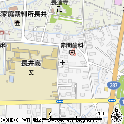山形県長井市館町南17-58周辺の地図