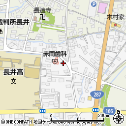 山形県長井市館町南17-12周辺の地図