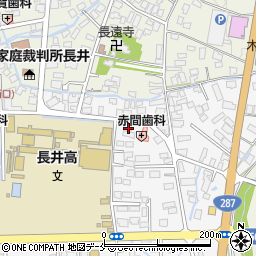 山形県長井市館町南17-3周辺の地図