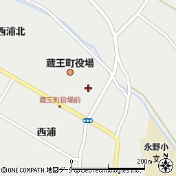 蔵王町　永野保育所周辺の地図