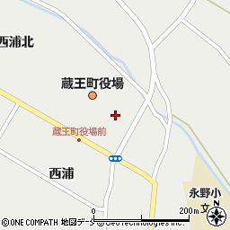 蔵王町役場　保健福祉課・地域包括支援センター周辺の地図