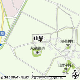 新潟県胎内市山屋607周辺の地図