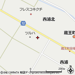 宮城県刈田郡蔵王町円田西浦上4-2周辺の地図