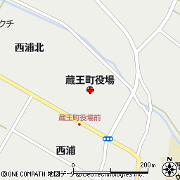 宮城県刈田郡蔵王町周辺の地図