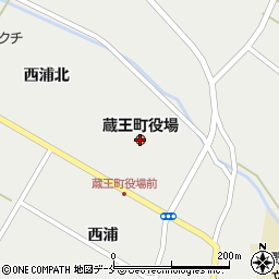 蔵王町役場　選挙管理委員会周辺の地図