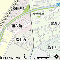 宮城県岩沼市西六角37周辺の地図