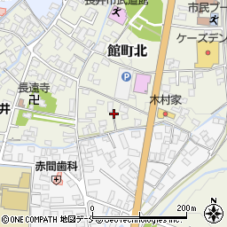 山形県長井市館町北9周辺の地図