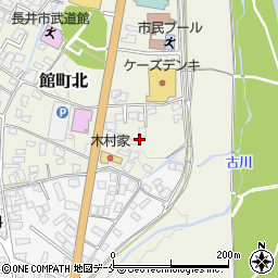 山形県長井市館町北7周辺の地図