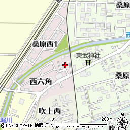 宮城県岩沼市西六角78周辺の地図