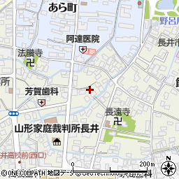 山形県長井市館町北1周辺の地図