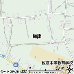 新潟県佐渡市梅津周辺の地図